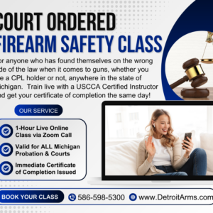 Court Ordered Firearm Safety Class